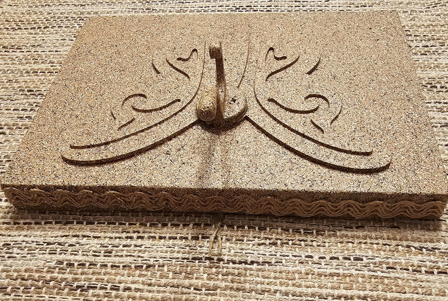 Original Wood stone cover plant/ accessory holder, great for indoor or outdoors. Butterfly inspired