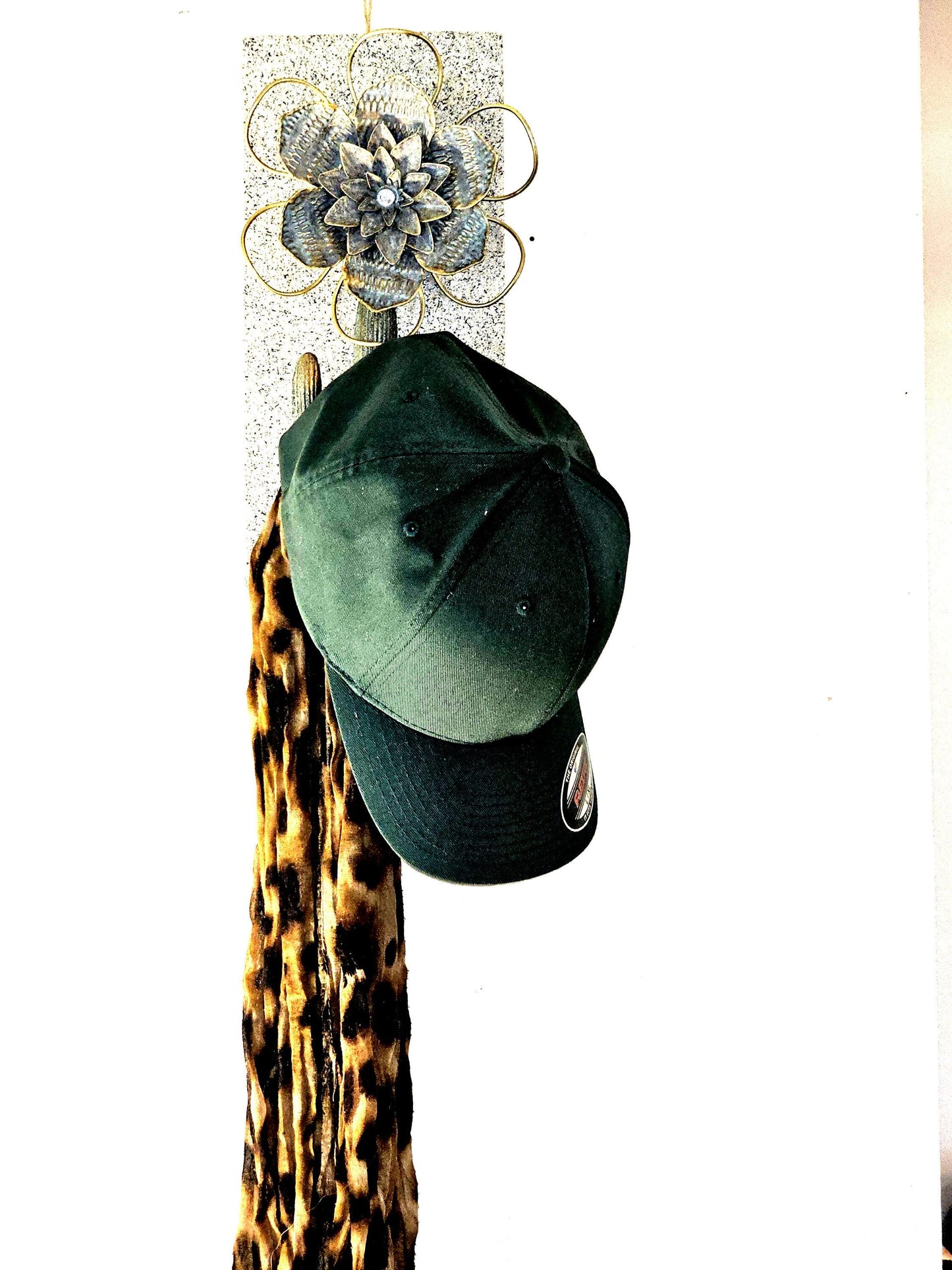 Stone covered Metal Cactus Plant hanger