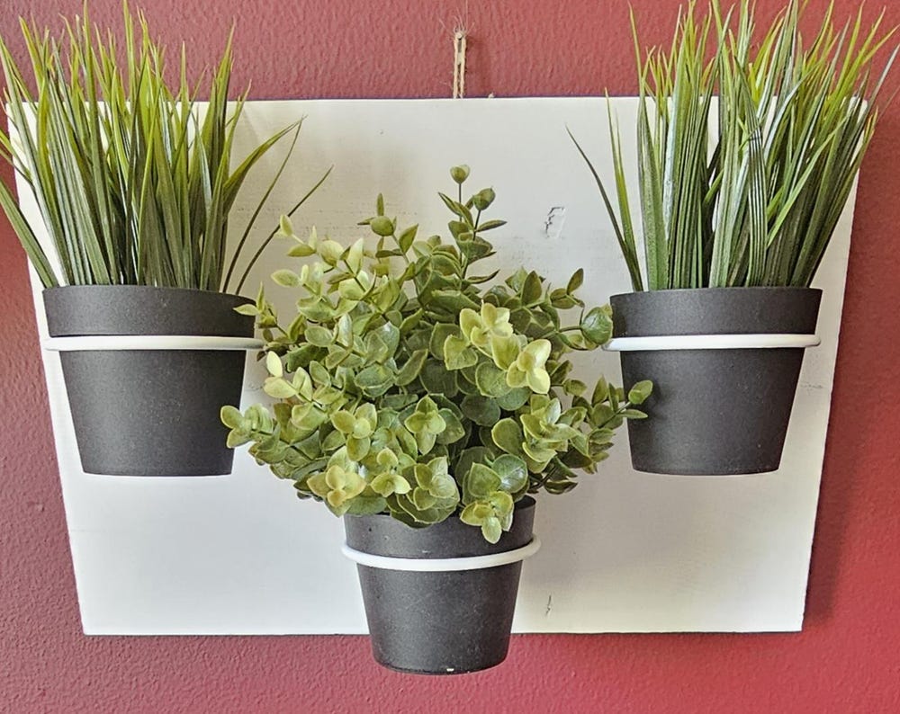 All White Plant holder for 3 4inch pots