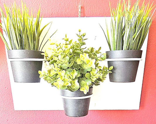 White Wall Plant holder for 4inch pots