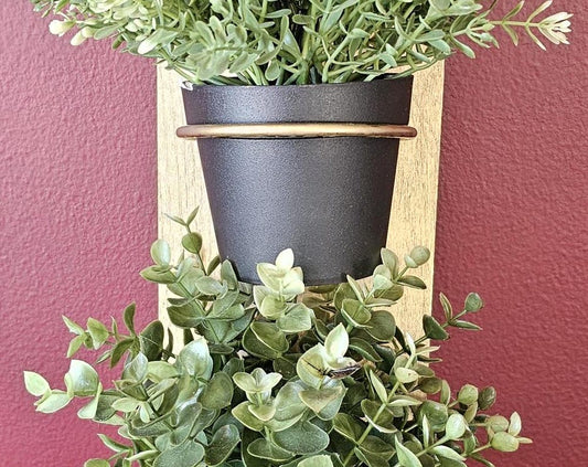 Wooden 4 inch wall planters